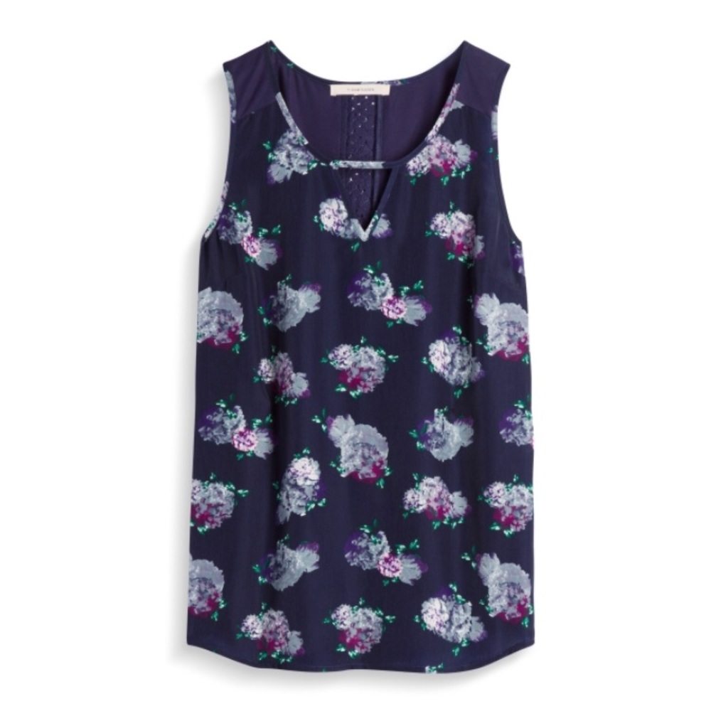 41 Hawthorn Liano Mixed Material Back Detail Top